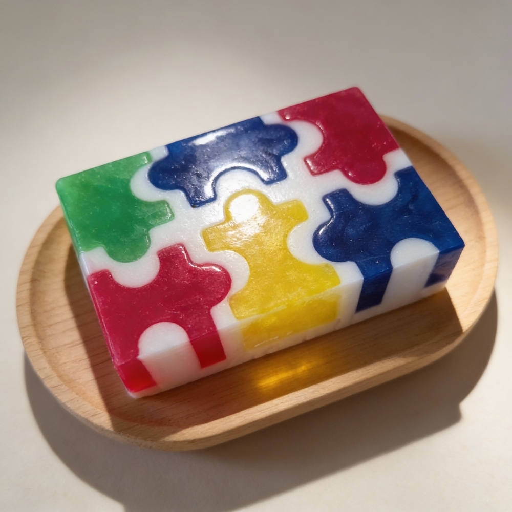 Handcrafted Puzzle Piece Soap